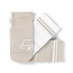 Pack 3 calcetines infantil lobo beige blanco | Beige Blanco