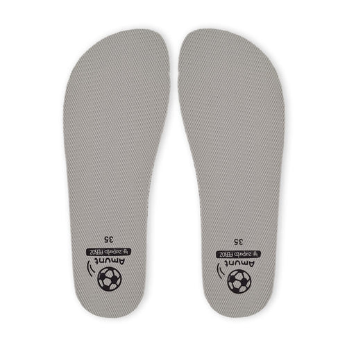 Plantilla recambio gris para bota futbol barefoot Amun de Zapato Feroz | gris o negro