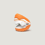 Plegado Amunt | Blanco Naranja Microfibra