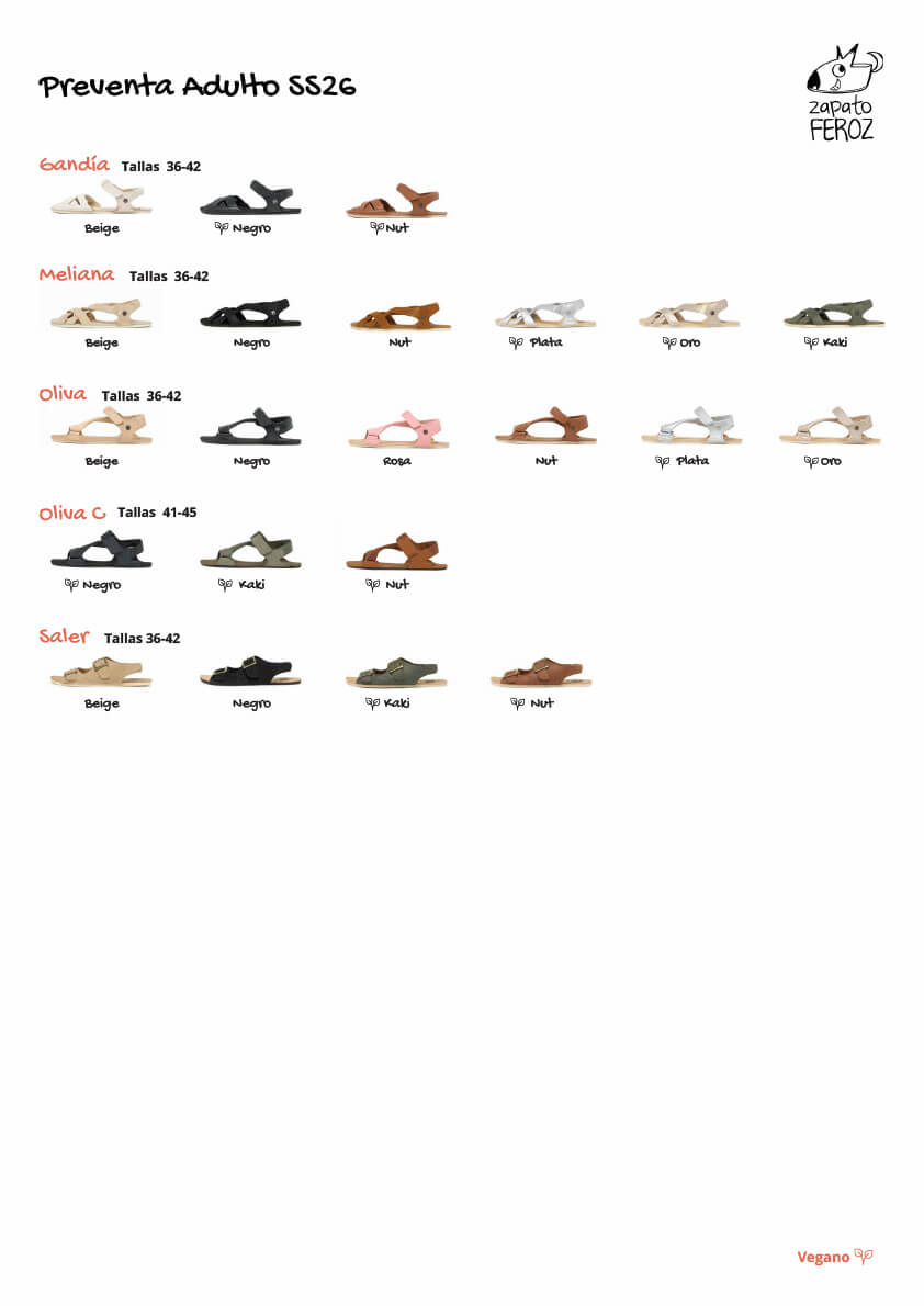Preventa adulto Sandalias SS26 | Zapato Feroz