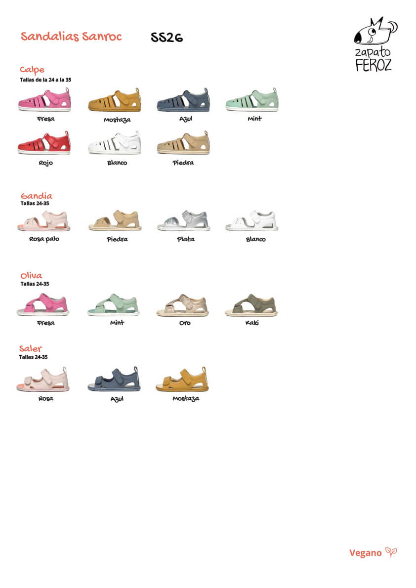 Modelos sandalias SanRoc SS26