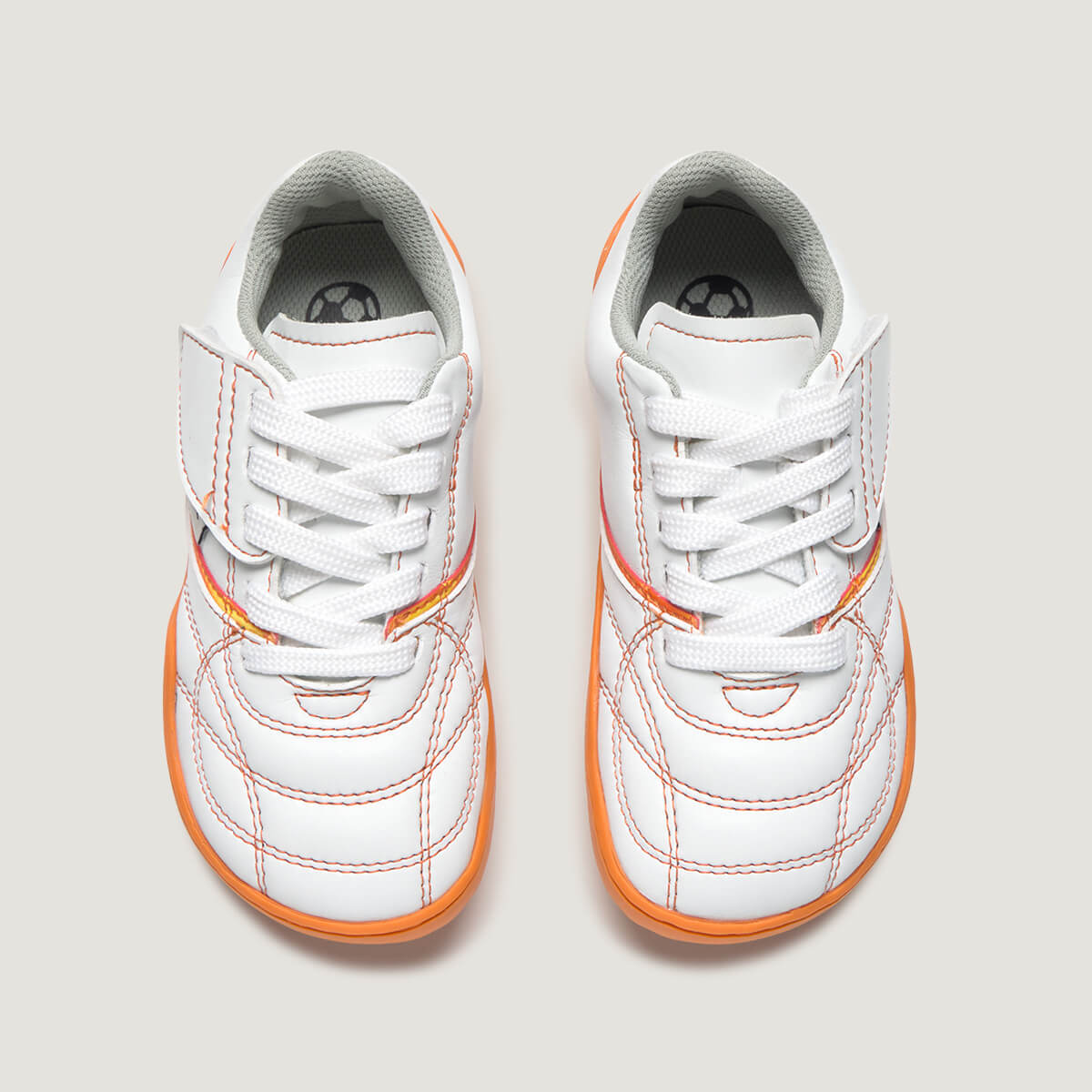 Superior Amunt | Blanco Naranja Microfibra