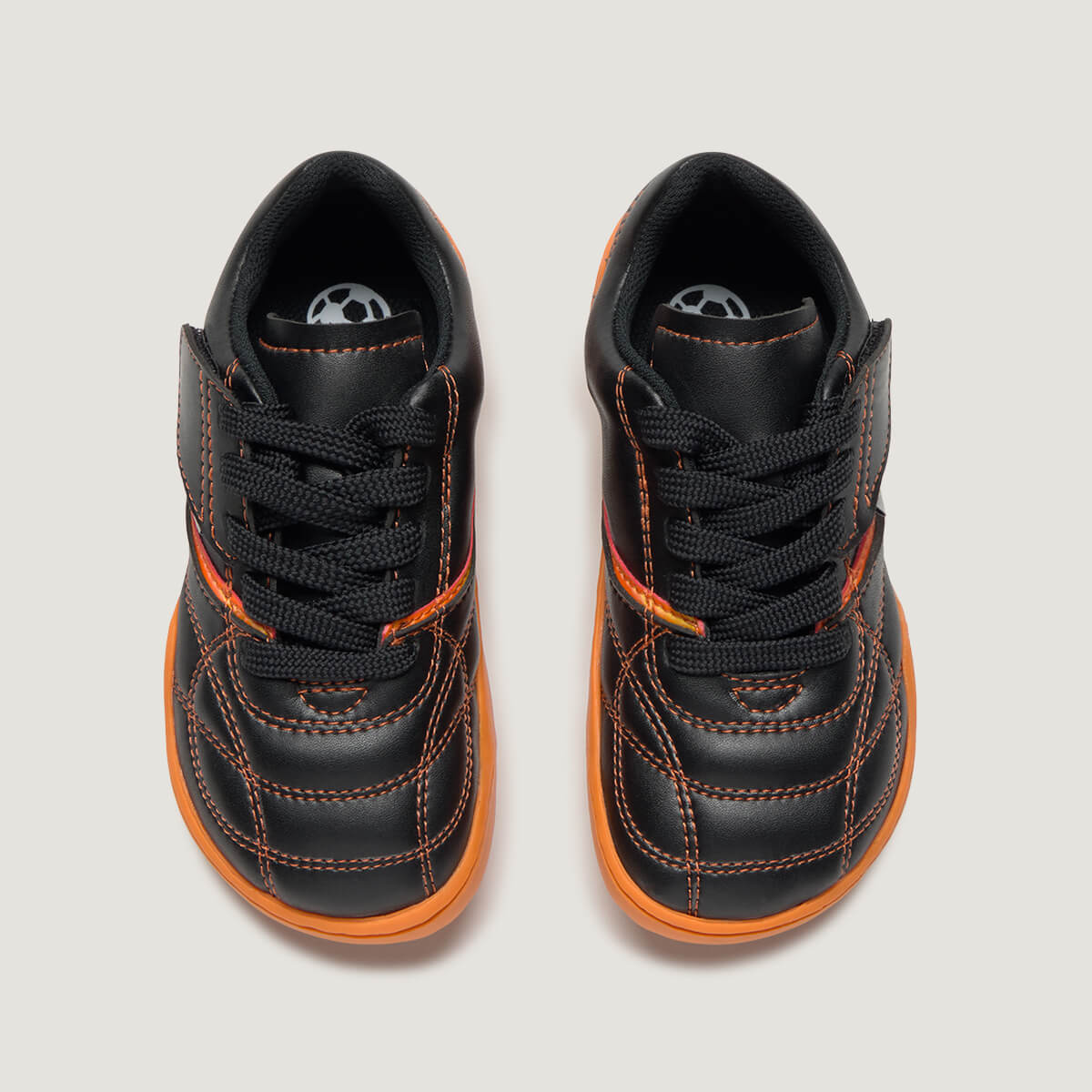 bota futbol sala barefoot amunt Microfibra superior | Negro Naranja Microfibra