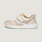 lateral zapatilla barefoot Tibi Rocker | beige Microfibra Rejilla