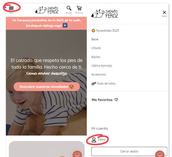 Acceso a mi cuenta desde un móvil