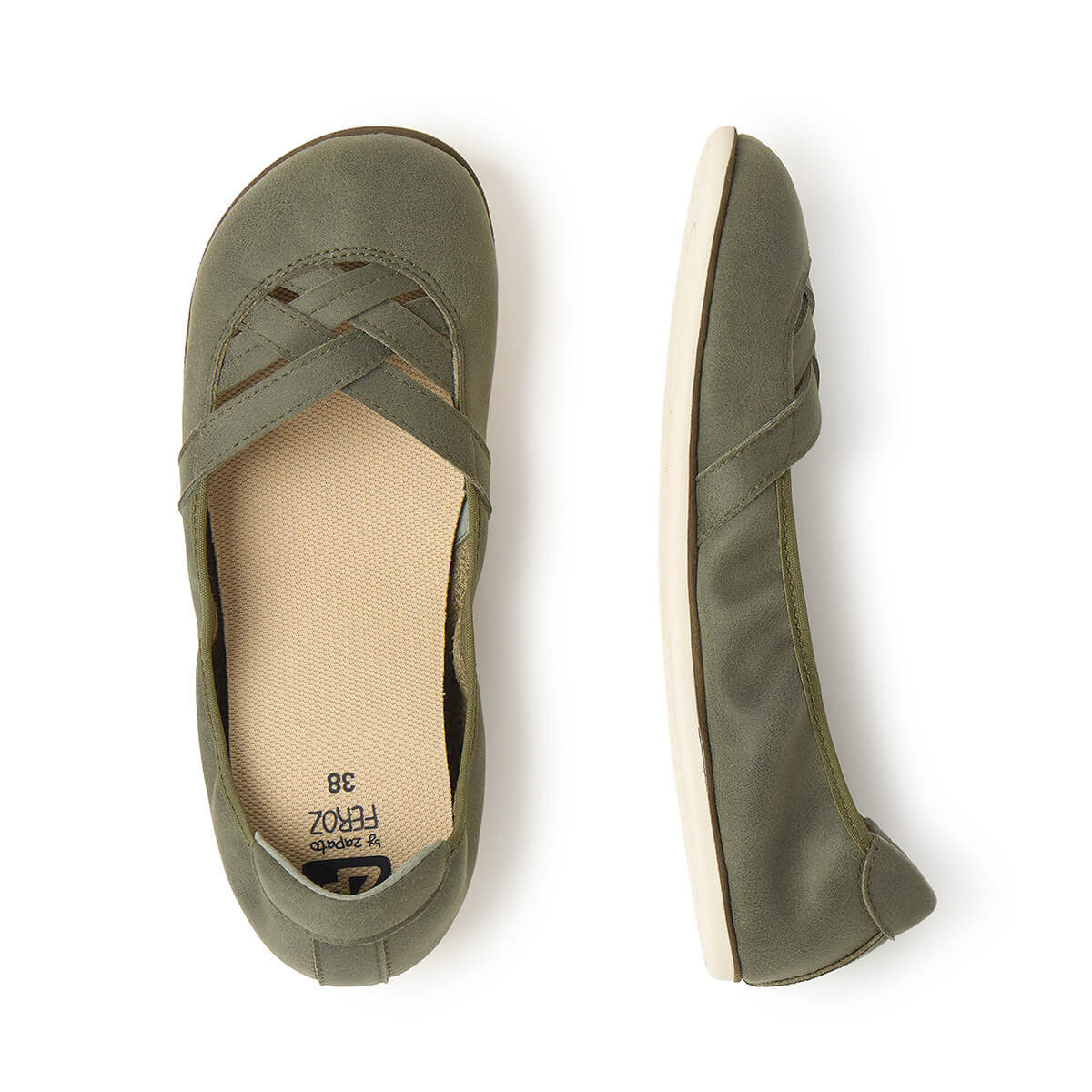 bailarinas minimalistas saludables comodas olba freekers adulto SS26 Piel Kaki 03