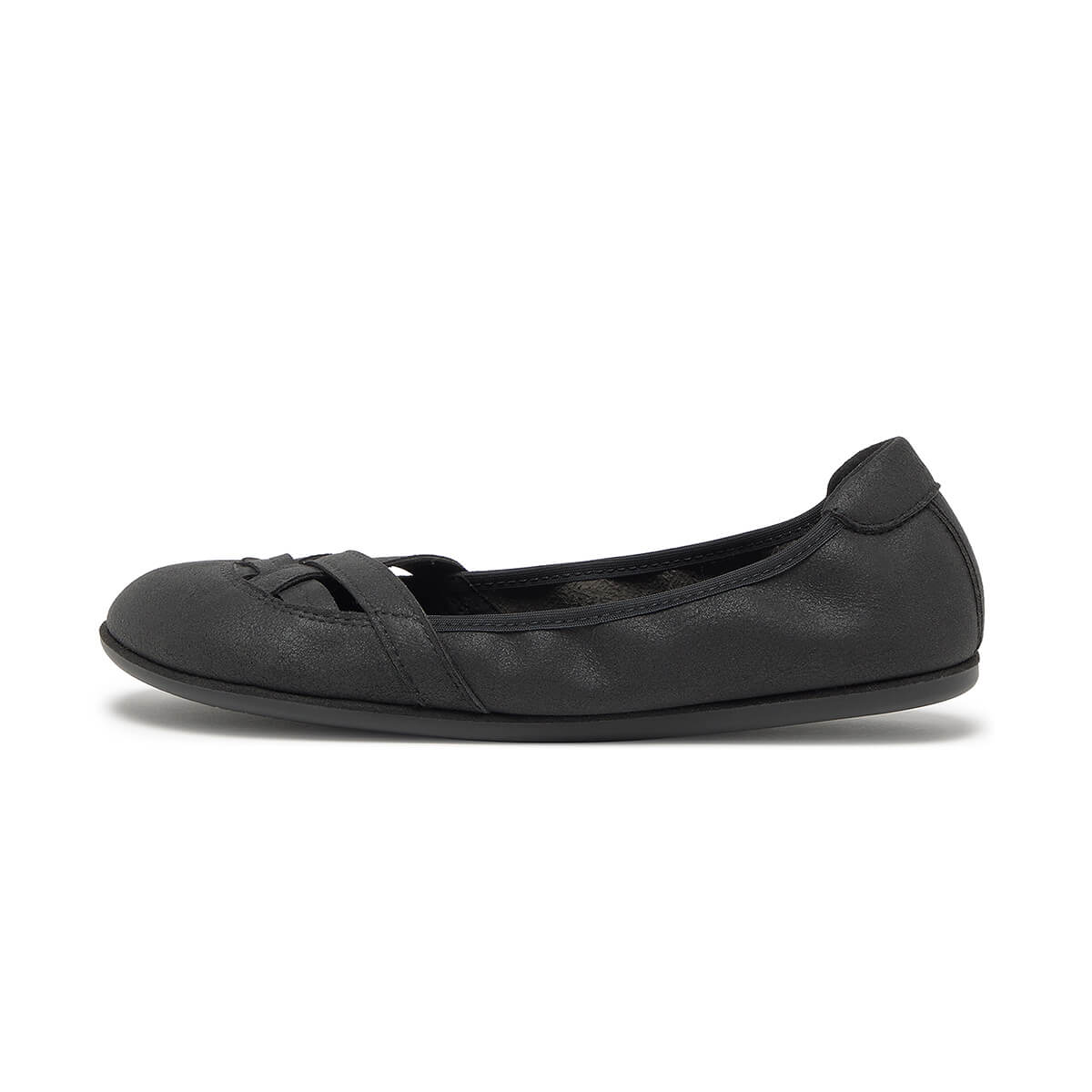 bailarinas minimalistas saludables comodas olba freekers adulto SS26 Piel Negro 01  | Negro Microfibra Serraje