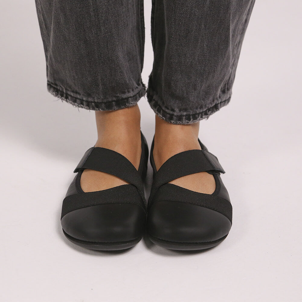 bailarinas minimalistas verano piel aitana adulto SS26 Piel negro