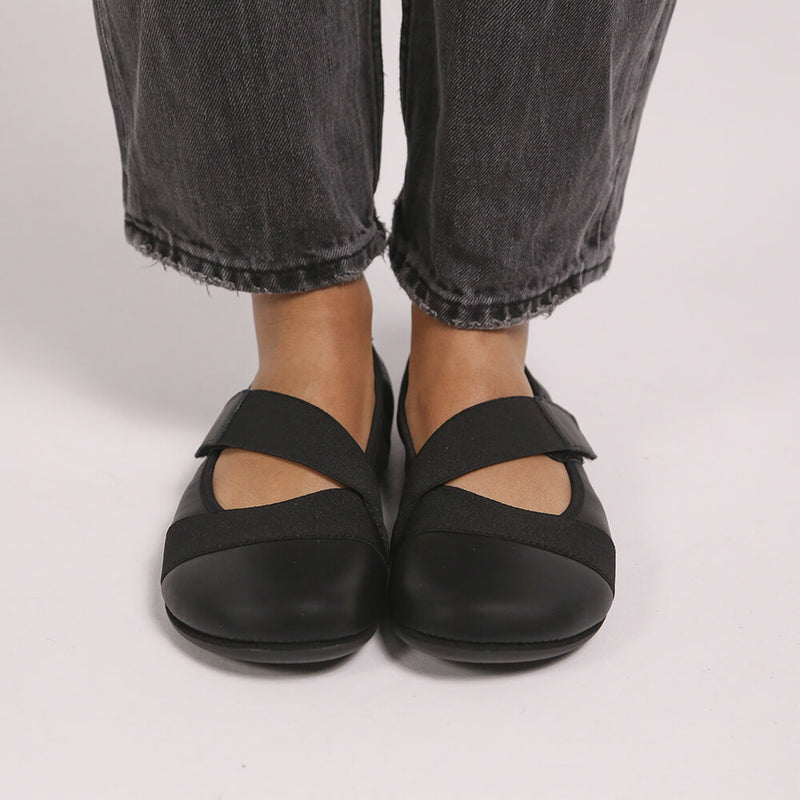 bailarinas minimalistas verano piel aitana adulto SS26 Piel negro