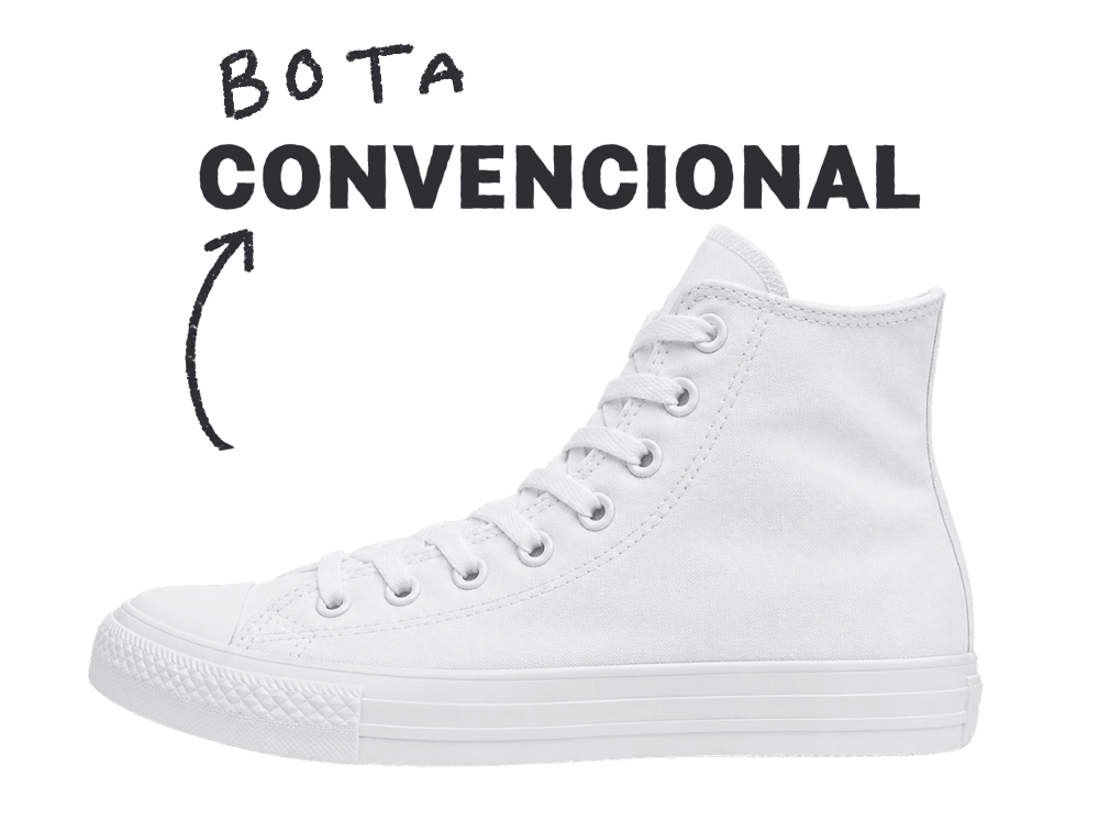 Comparacion bota convencional