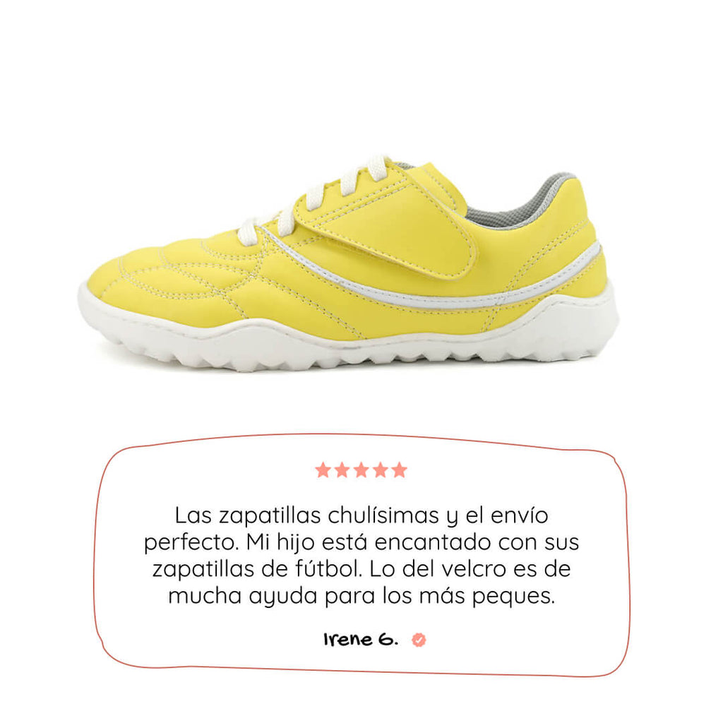 bota futbol sala barefoot amarillo blanco amunt ss26 01| Amarillo Blanco Microfibra