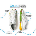 bota futbol sala barefoot amunt aw25 Microfibra Blanco Suela Multicolor 03  | blanco Multicolor Microfibra