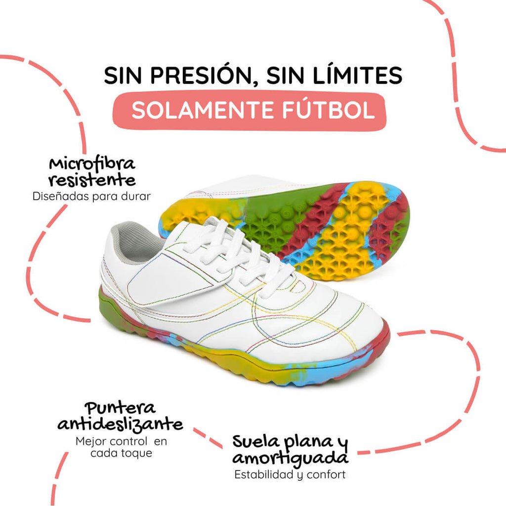 bota futbol sala barefoot amunt aw25 Microfibra Blanco Suela Multicolor 05_664c04eb f1db 4a28 bb20 e9d4f2b6878c  | blanco Multicolor Microfibra