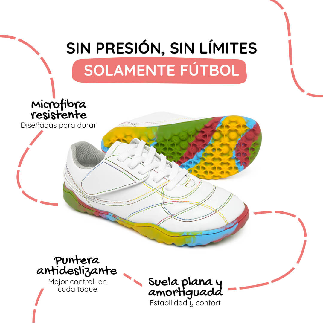 bota futbol sala barefoot amunt aw25 Microfibra Blanco Suela Multicolor 05_664c04eb f1db 4a28 bb20 e9d4f2b6878c  | blanco Multicolor Microfibra