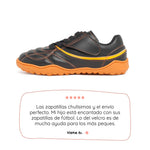 bota futbol sala barefoot amunt aw25 Microfibra Negro Naranja ss26 01  | Negro Naranja Microfibra