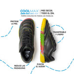 bota futbol sala barefoot amunt aw25 Microfibra Negro Suela Multicolor 03 | Negro Multicolor Microfibra