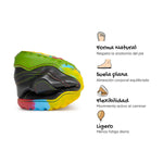 bota futbol sala barefoot amunt aw25 Microfibra Negro Suela Multicolor 04 | Negro Multicolor Microfibra