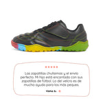 bota futbol sala barefoot amunt aw25 Microfibra Negro Suela Multicolor ss26  01  | Negro Multicolor Microfibra