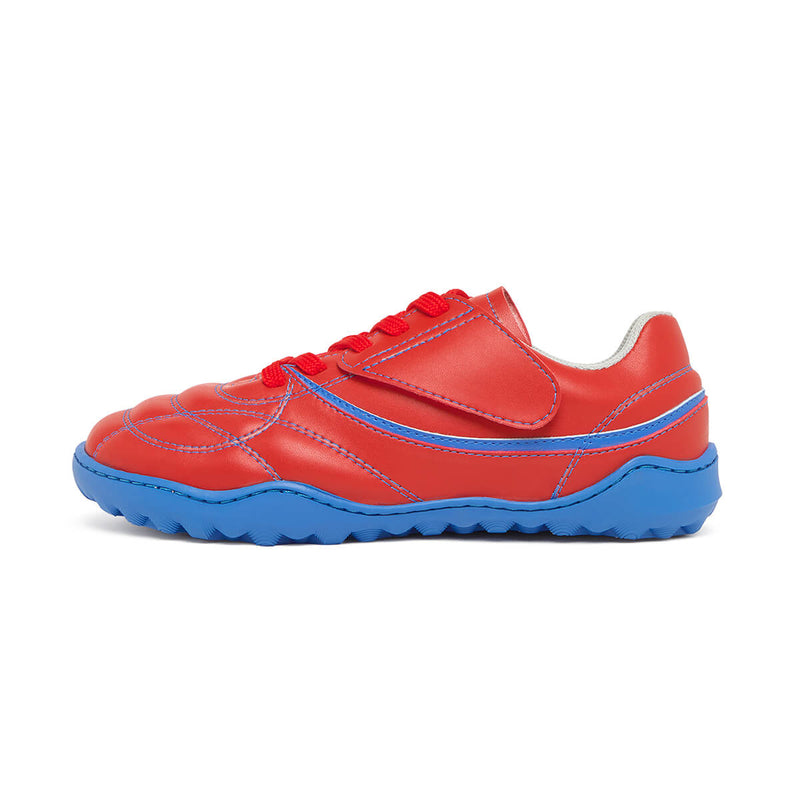 bota futbol sala barefoot amunt aw25 Microfibra Rojo Azul Royal 01