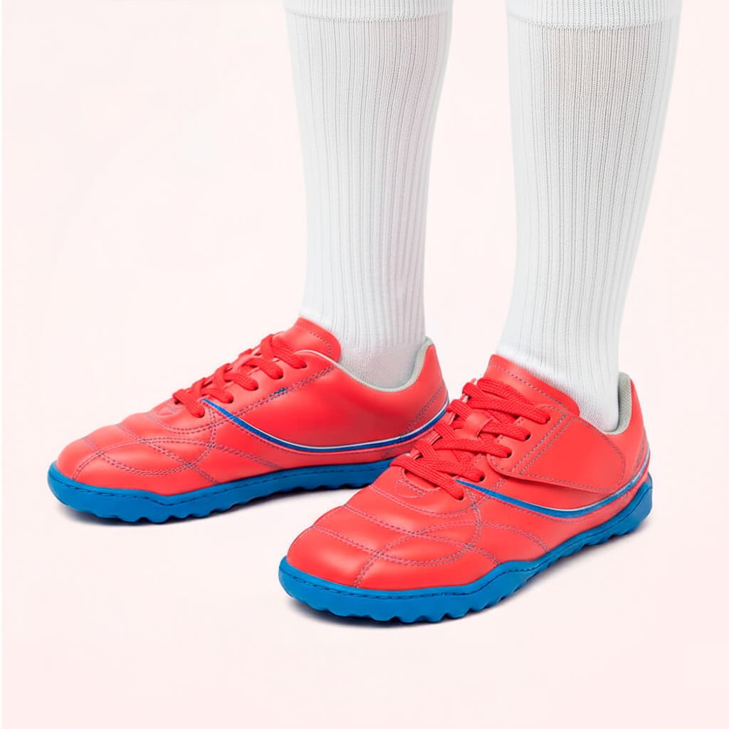 Bota futbol sala barefoot amunt aw25 Microfibra Rojo Azul Royal 05