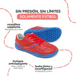 bota futbol sala barefoot amunt aw25 Microfibra Rojo Azul Royal 05 | Rojo Azul Microfibra