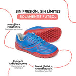 bota futbol sala barefoot azul rojo amunt ss26 02 | Azul Rojo Microfibra