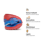 bota futbol sala barefoot azul rojo amunt ss26 04 | Azul Rojo Microfibra