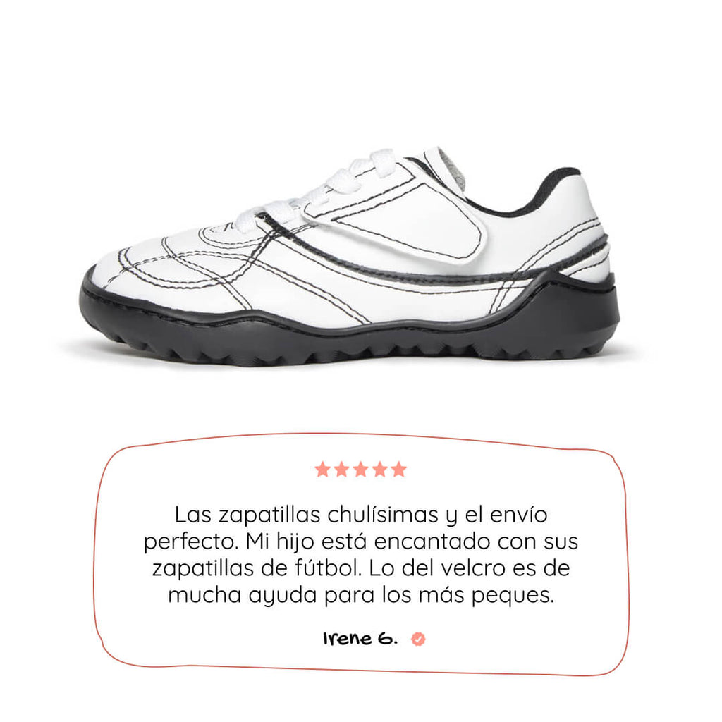 bota futbol sala barefoot blanco negro amunt ss26 lat 01 | Blanco Negro Microfibra