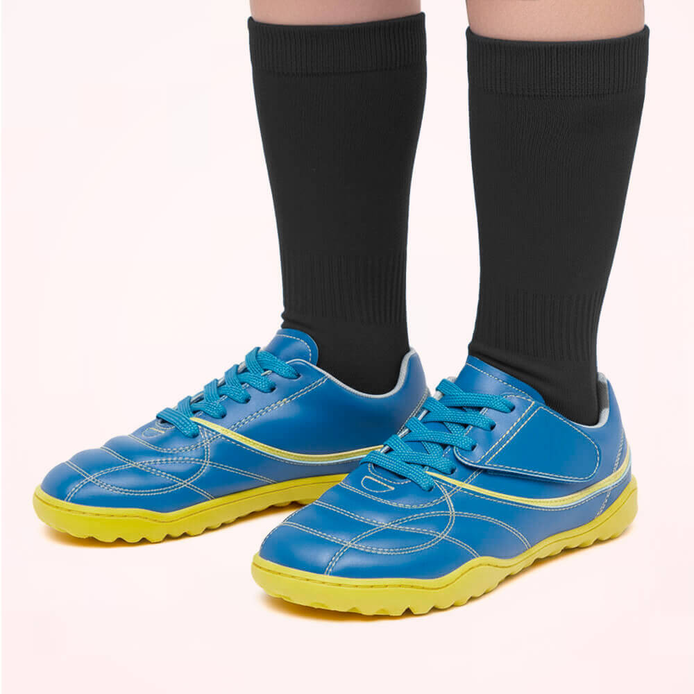 bota futbol sala barefoot naranja negro amunt AW25 Microfibra Azul royal Amarillo 02 | Azul Royal Amarillo Microfibra