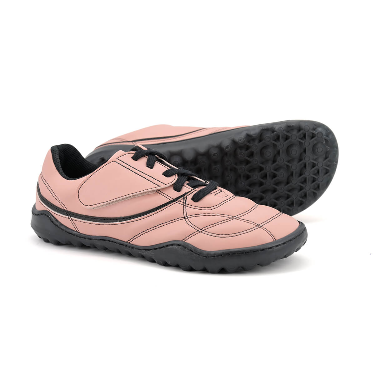 bota futbol sala barefoot rosa negro amunt ss25 02