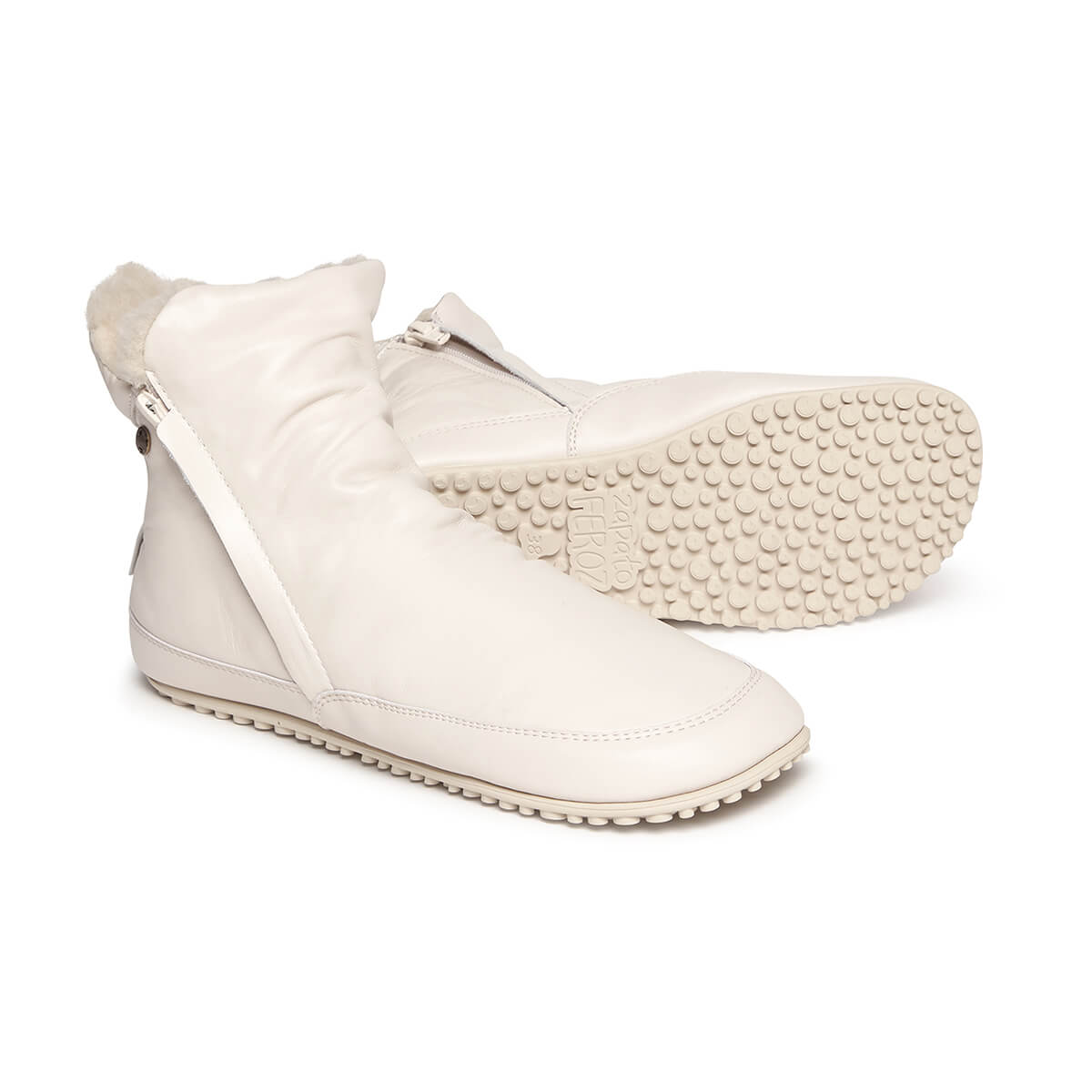 botas botines minimalistas otono invierno piel color beige chelva adulto aw25 02
