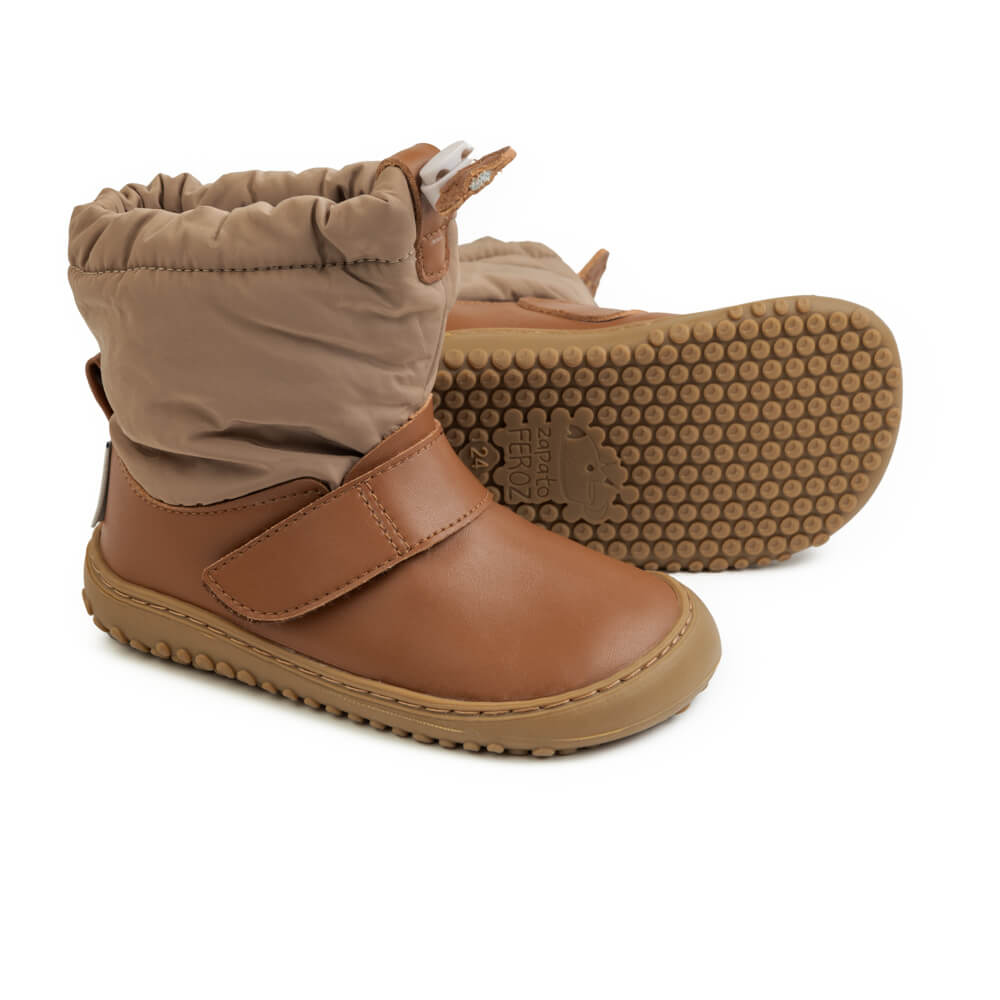 botas dias lluvia resistentes beis respetuosas libertad movimiento ninas beige bernia rocker aw23_02