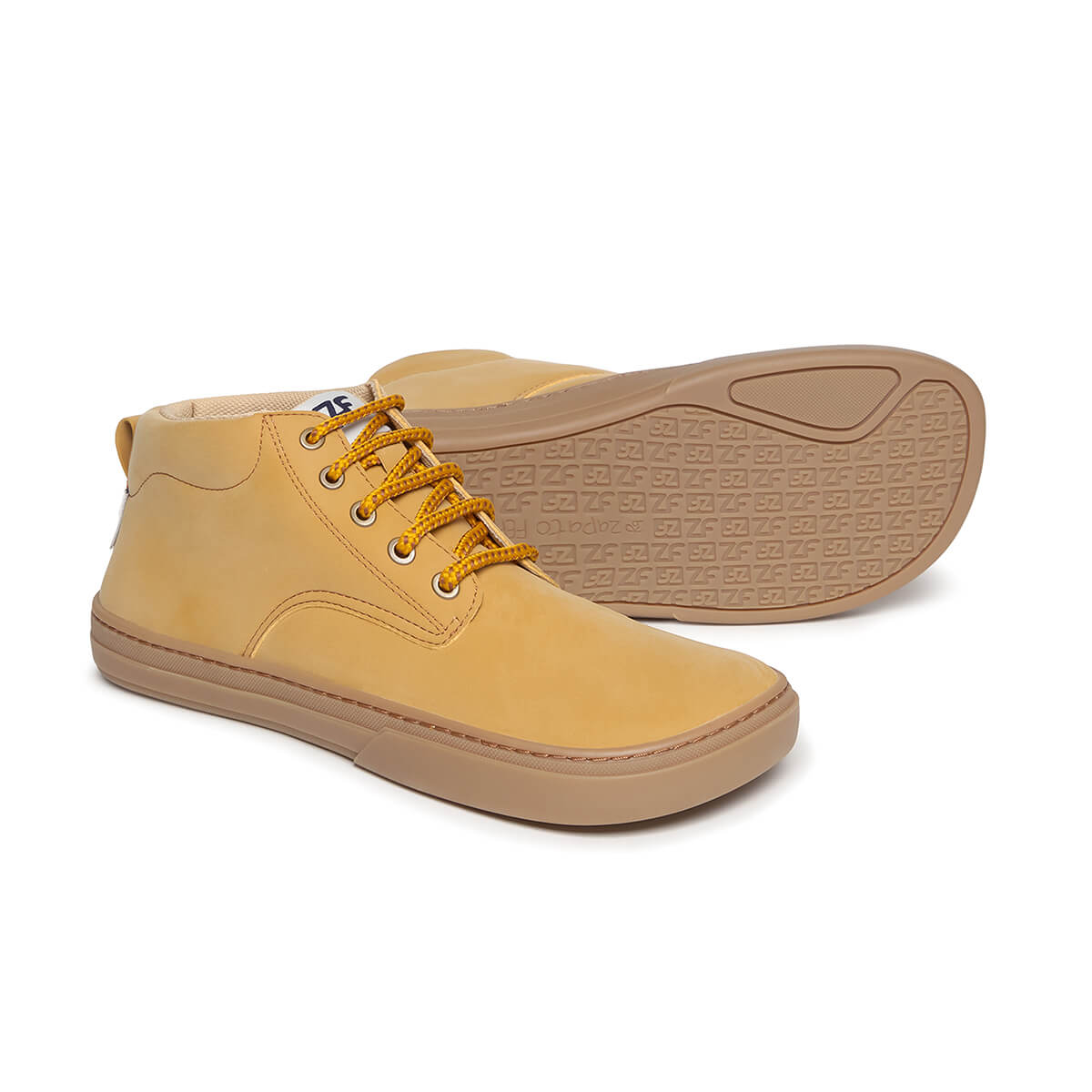 botas estilo casual forma pie color mostaza albaida adulto aw25 02