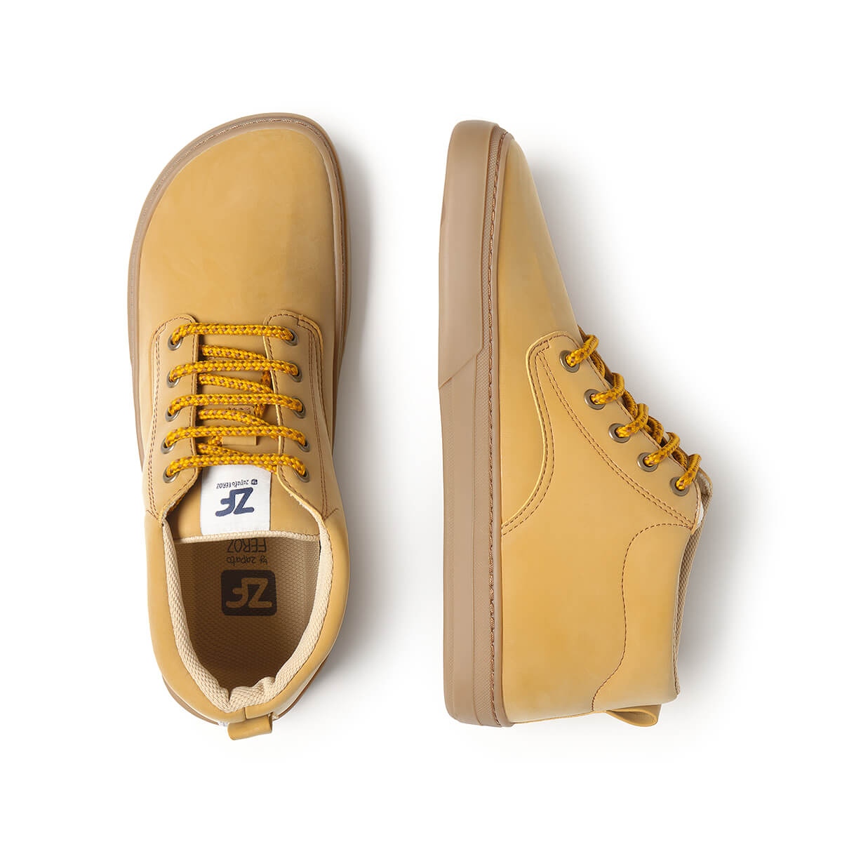 botas estilo casual forma pie color mostaza albaida adulto aw25 03