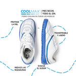 botas futbol sala barefoot blanco azul amunt ss26 03 | Blanco Azul Royal Microfibra