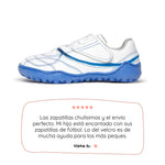 botas futbol sala barefoot blanco azul amunt ss26 lat 01 | Blanco Azul Royal Microfibra
