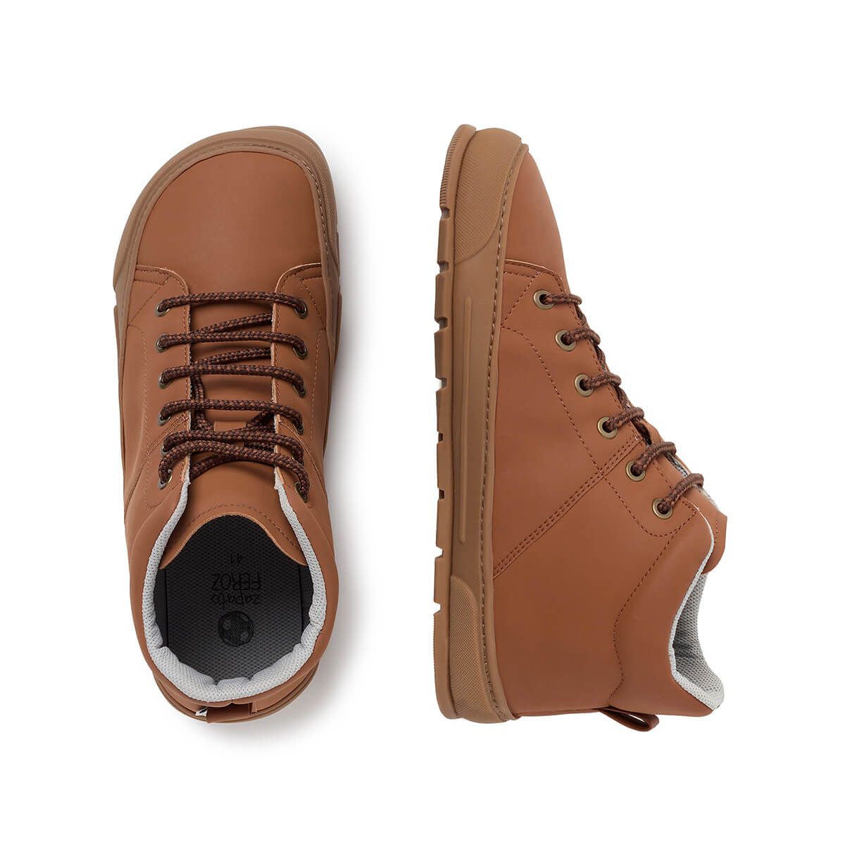 botas minimalistas color nut nuez marron claro jucar adulto aw24 03