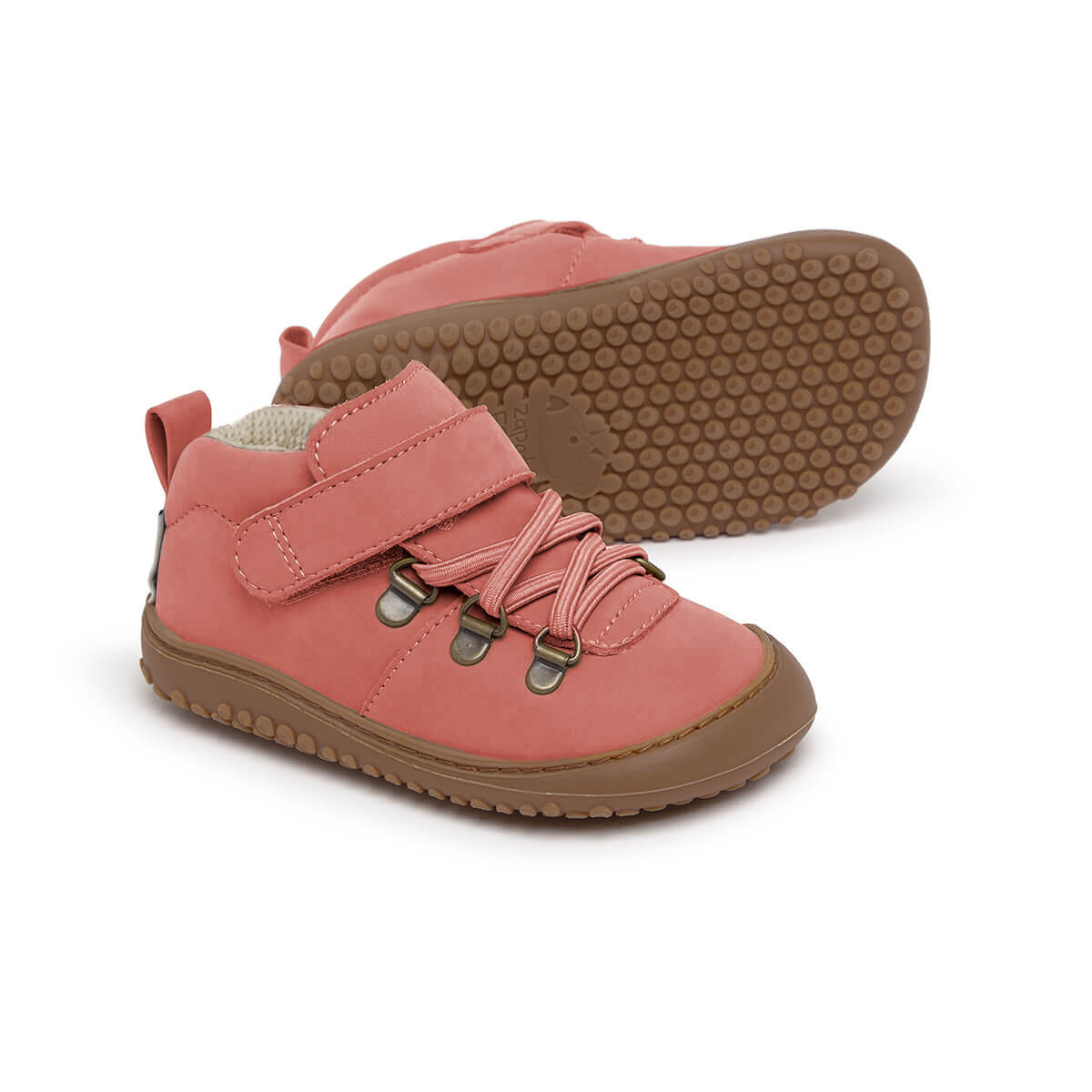 botas minimalistas comodas forro calentito bebes color rojo frambuesa serra rocker aw24 02a