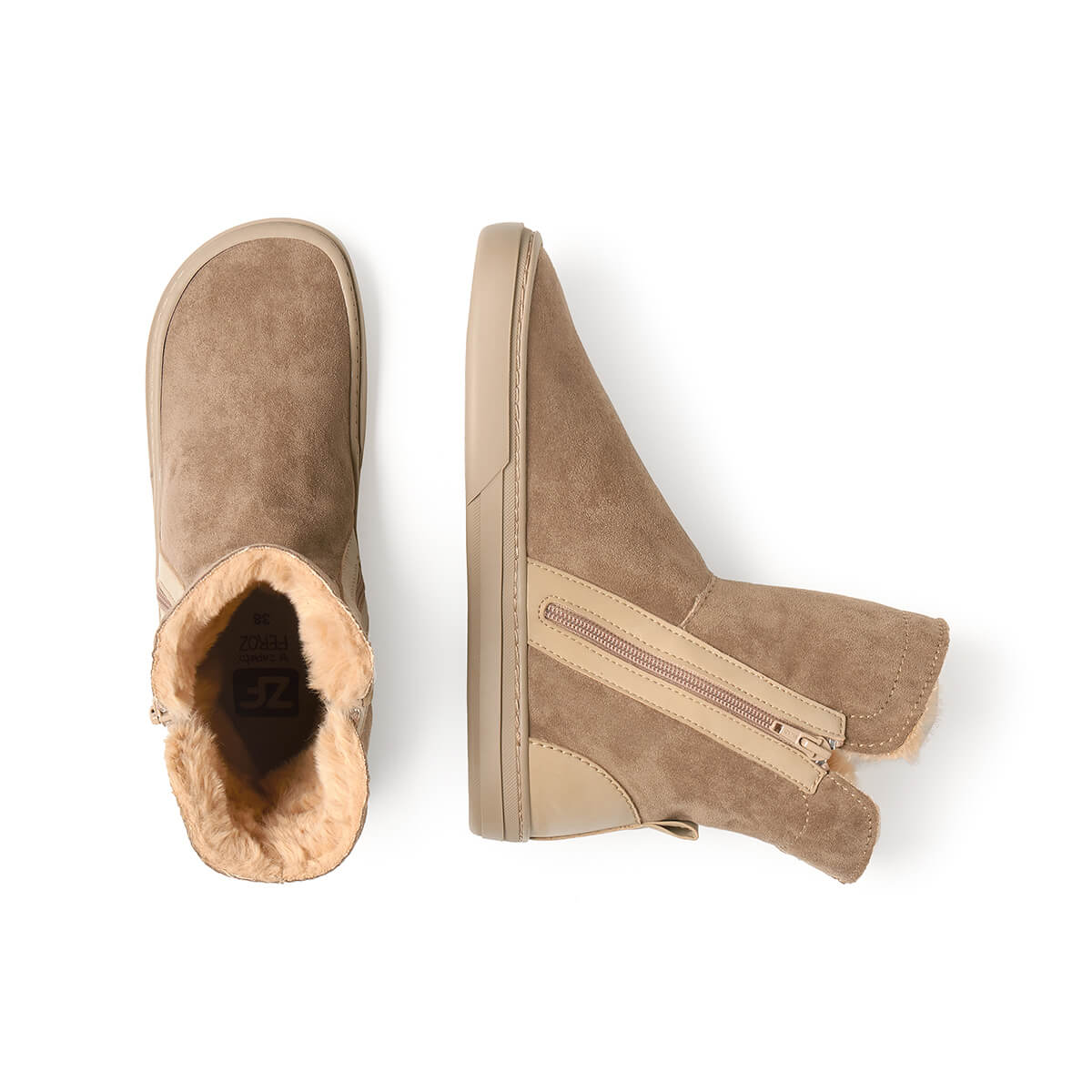 botas minimalistas horma ancha color beige piedra alcoy adulto aw25 03