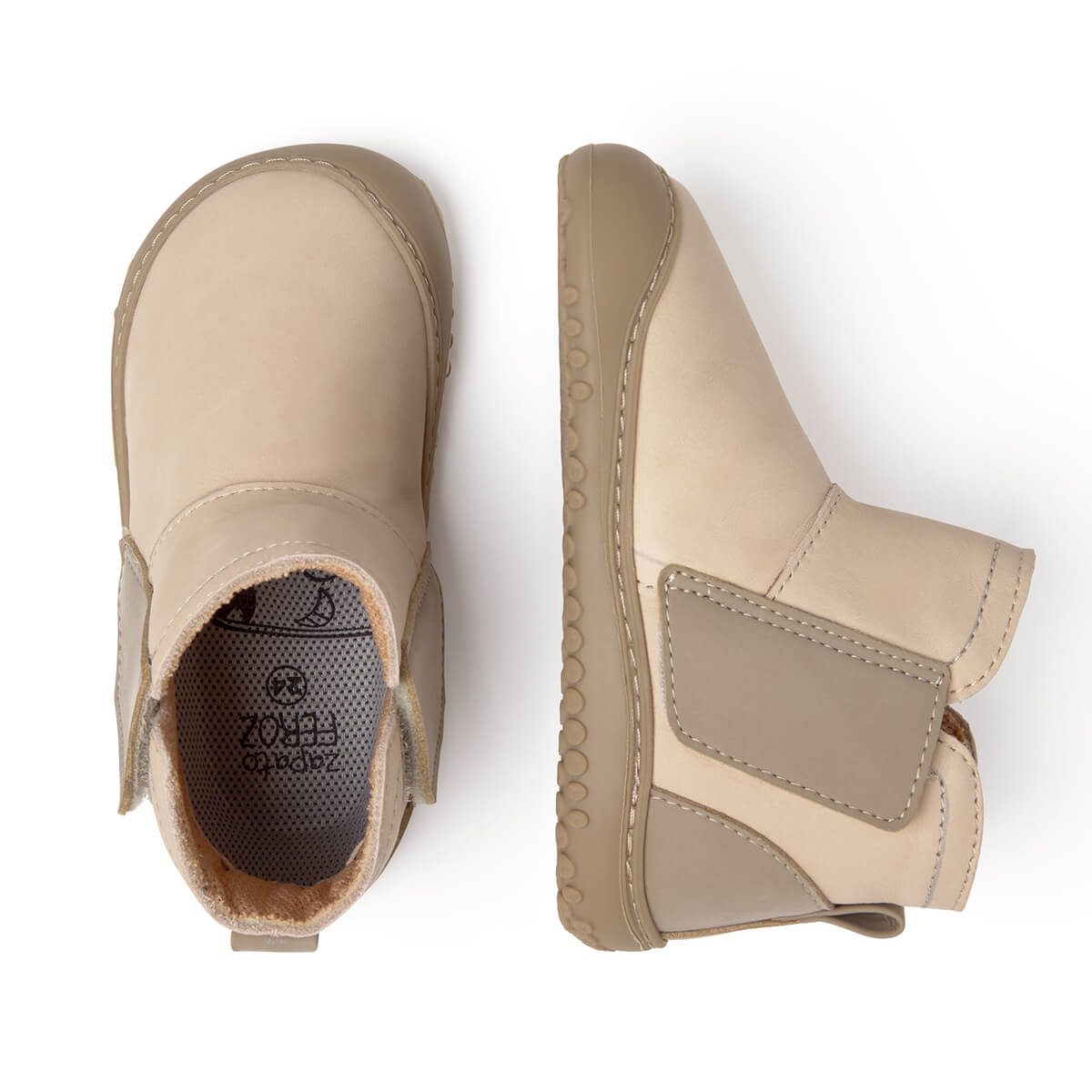 botas minimalistas respetuosas veganas espacio dedos color beige alcoy rocker aw24 03