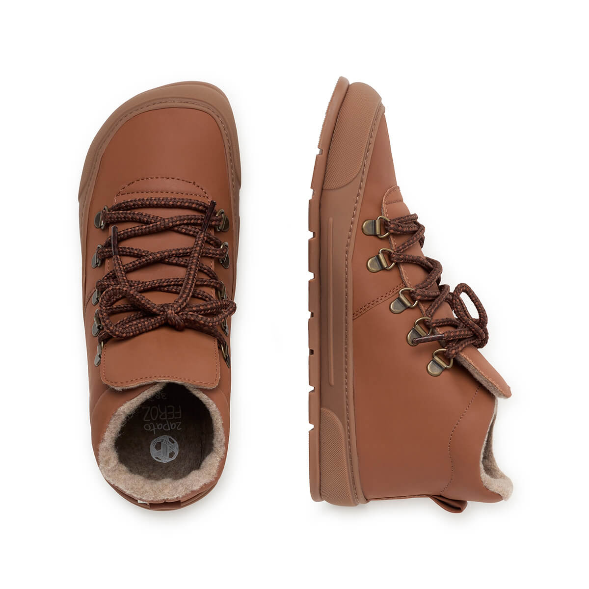 botas otono invierno minimalistas color nut nuez marron claro camel serra adulto aw24 03