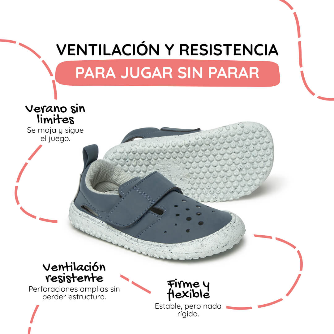 botas resistentes agua respetuosas infantil azul benisa rocker ss25 Denim 02