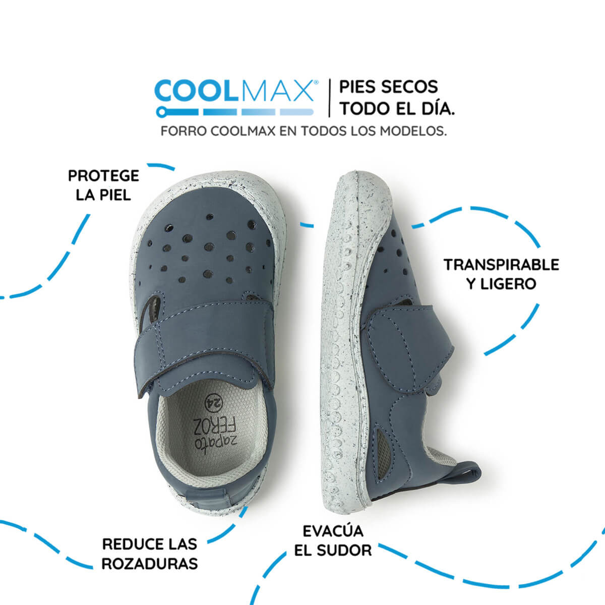 botas resistentes agua respetuosas infantil azul benisa rocker ss25 Denim 03