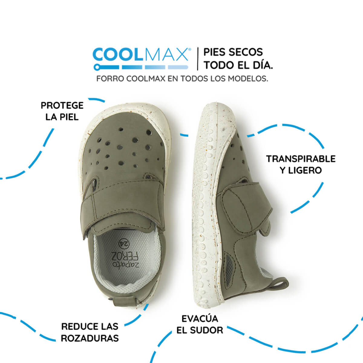 botas resistentes agua respetuosas infantil kaki benisa rocker ss26 03 | kaki microfibra nobuck
