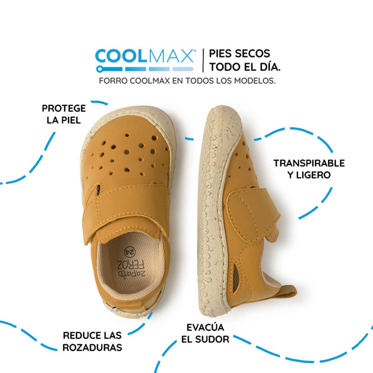 botas resistentes agua respetuosas infantil mostaza benisa rocker ss25 03