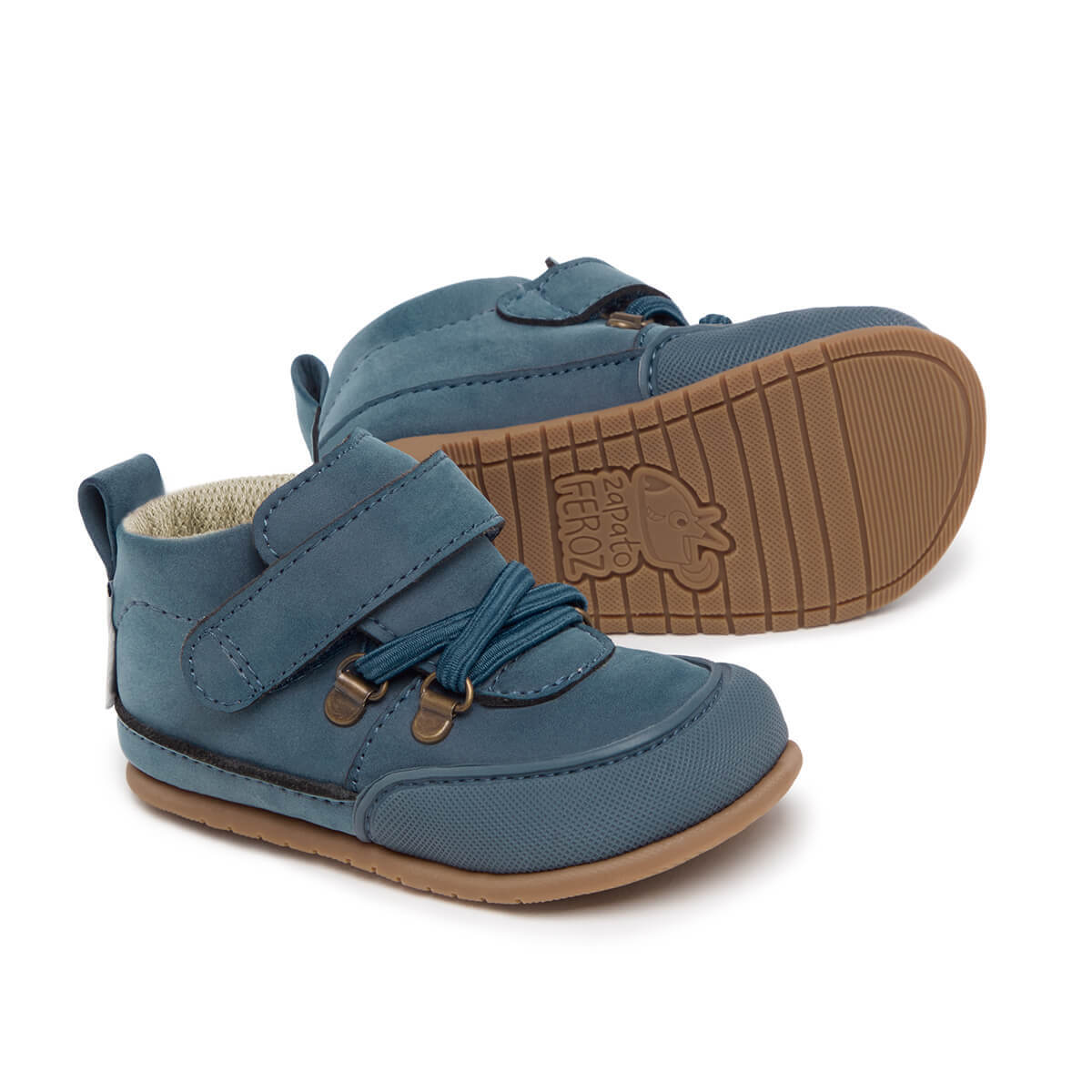 botas respetuosas veganas infantiles ninos pies saludables confortables color azul serra feroz aw24 02a