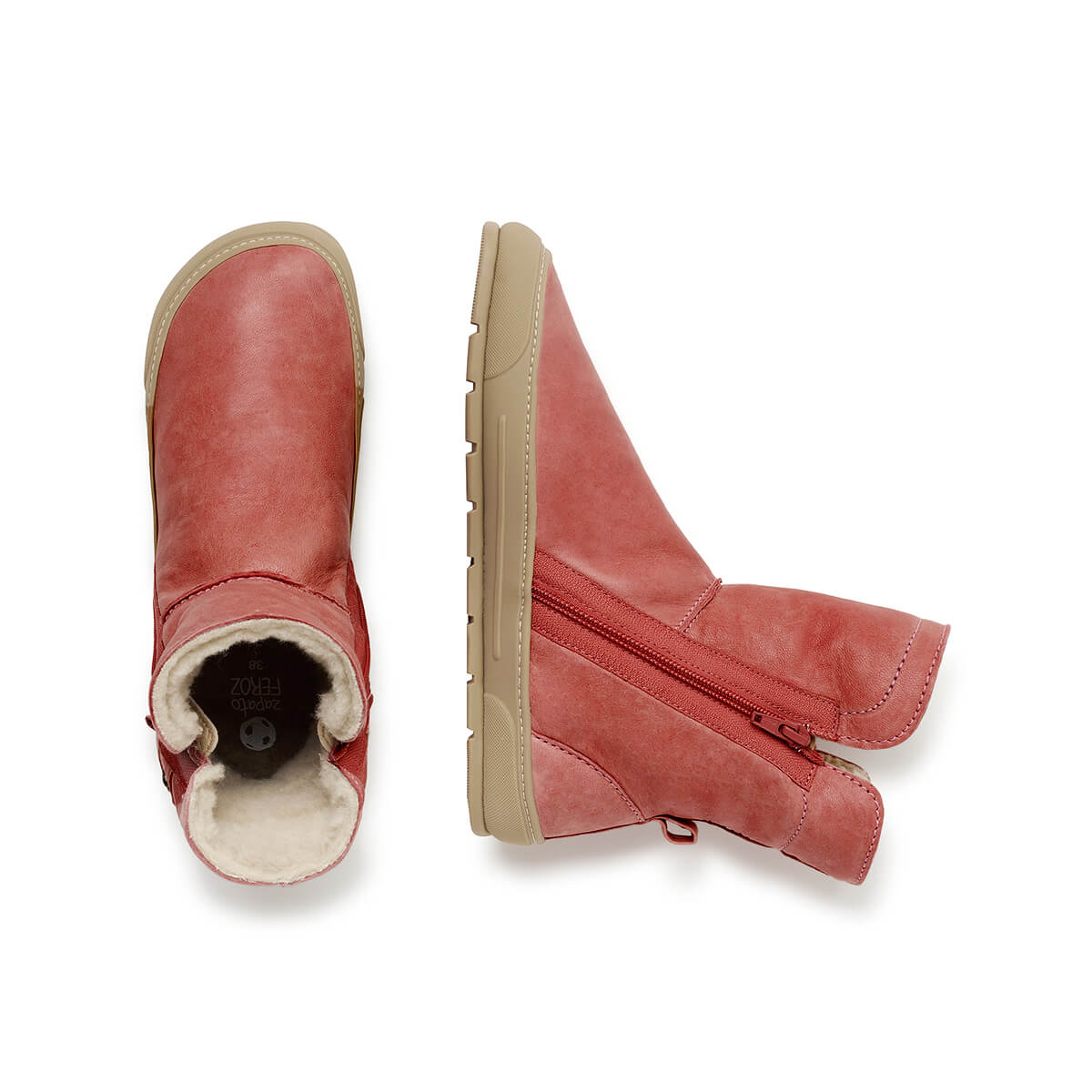 botas veganas forro invierno color old rose rosa alcoy adulto aw24 03