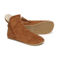 botines minimalistas diario piel color nut nuez marron claro chelva adulto aw25 02