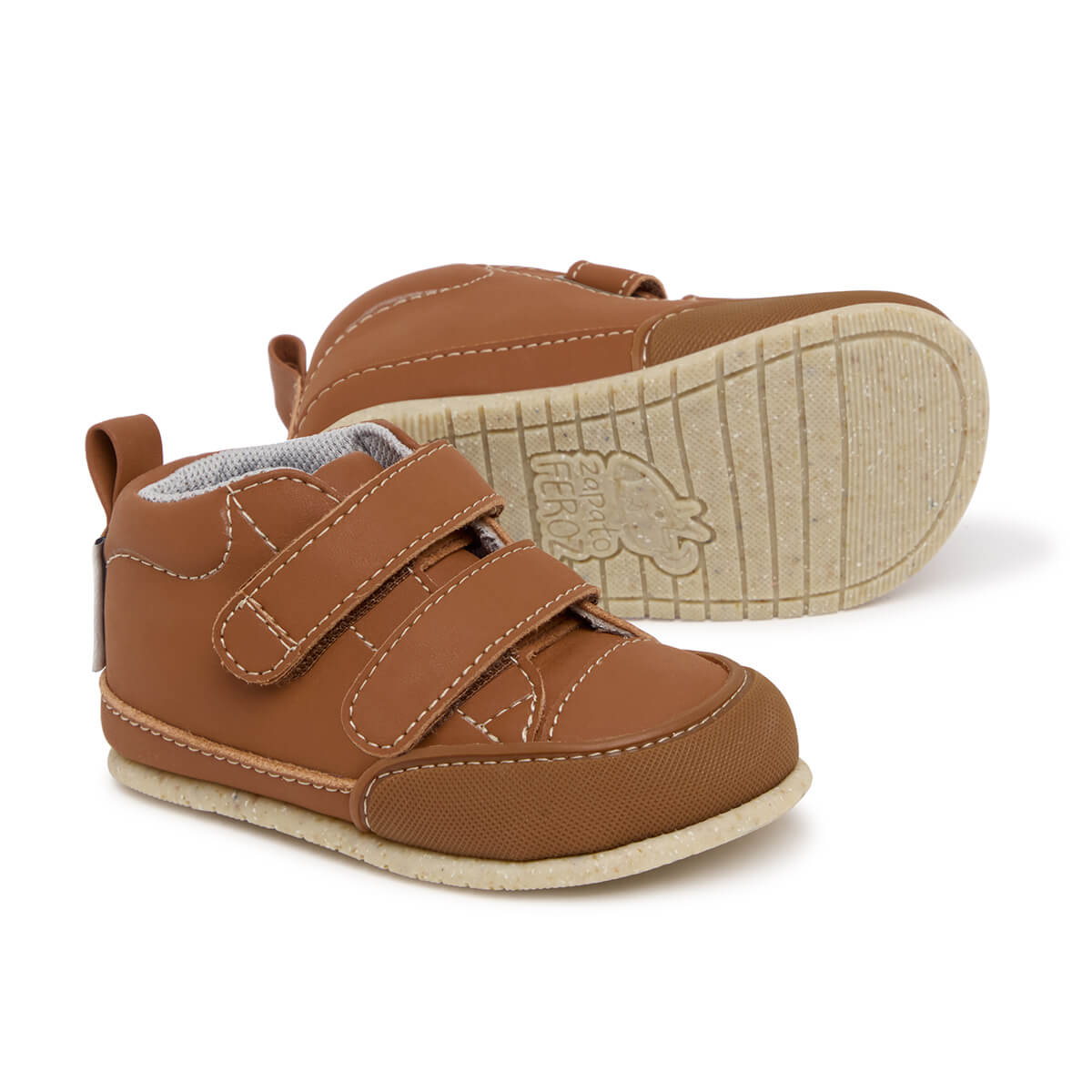 botitas barefoot saludables color nut bebe liria feroz aw24 02