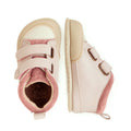 botitas minimalistas bebes calzado vegano movimiento libre primeros pasos color rosa palo liria aw23